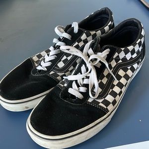 Van’s off the wall size 11 black & white checkered sneakers eur 44.5